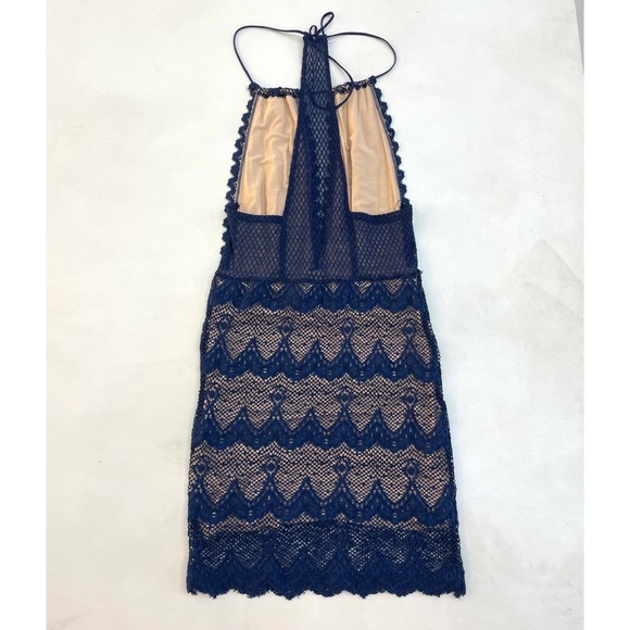 Nightcap Clothing Navy Blue Lace Dress - Picture 4 of 4